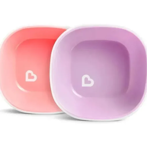Tigelas Munchkin Splash para crianças, rosa/roxo