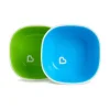 Tigelas Munchkin Splash para crianças, azul/verde