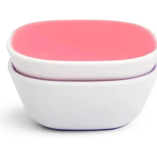 Tigelas Munchkin Splash para crianças, rosa/roxo