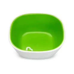 Tigelas Munchkin Splash para crianças, azul/verde