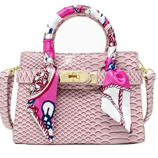 Tiny Treats - Bolsa Lenço de Crocodilo, Rosa