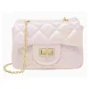 Tiny Treats - Classic Quilted Shiny Mini Bag, Pearl
