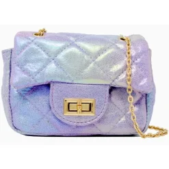 Tiny Treats - Classic Quilted Shiny Mini Bag, Purple
