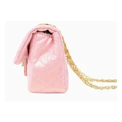 Tiny Treats - Classic Quilted Sparkle Mini Purse, Baby Purple