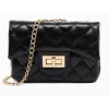 Tiny Treats - Metallic Classic Mini Purse, Black