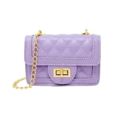 Tiny Treats - Mini bolsa acolchoada clássica minúscula, lavanda
