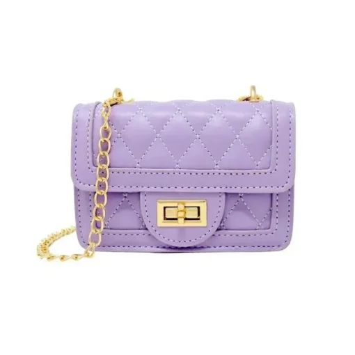 Tiny Treats - Mini bolsa acolchoada clássica minúscula, lavanda