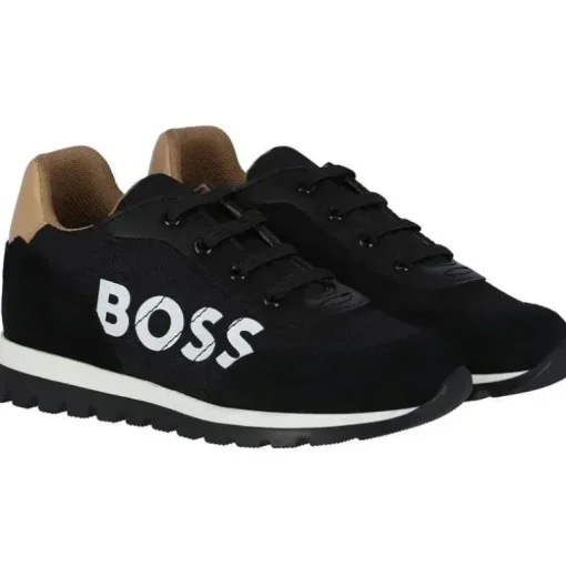 Tênis de camurça Hugo Boss Baby - Meninos Mini Me, preto