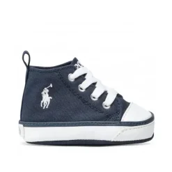 Tênis de cano alto Ralph Lauren Baby - Boy Hamptyn, azul marinho