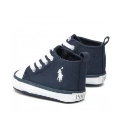 Tênis de cano alto Ralph Lauren Baby - Boy Hamptyn, azul marinho