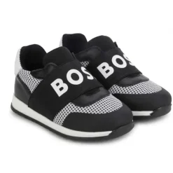 Tênis Hugo Boss Baby - Mesh Logo, Preto