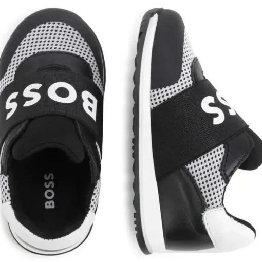 Tênis Hugo Boss Baby - Mesh Logo, Preto
