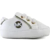 Tênis Michael Kors Baby - Girl Jem Poppy Logo Detalhe, Branco