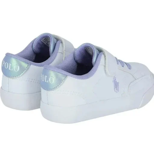 Tênis Polo Ralph Lauren Baby - Girl White Logo