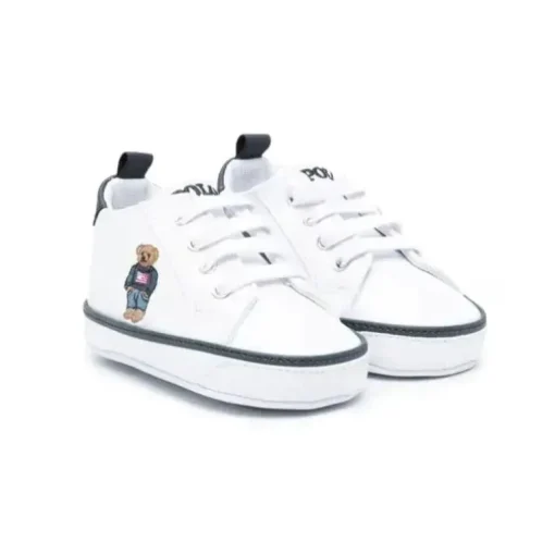 Tênis Polo Ralph Lauren Bebê - Menino Polo Urso com Laço