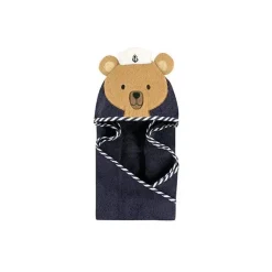 Toalha Baby Vision Animal Com Capuz, Urso Marinheiro