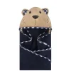 Toalha Baby Vision Animal com Capuz, Urso Xadrez