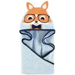 Toalha com capuz animal Baby Vision, raposa nerd