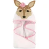 Toalha com capuz Hudson Baby Animal, fulvo
