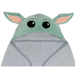 Toalha de banho com capuz Lambs &amp; Ivy, The Child Yoda