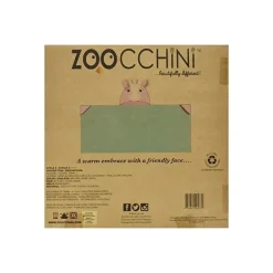 Toalha de banho de pelúcia com capuz para crianças Zoocchini Allie the Alicorn, rosa/verde