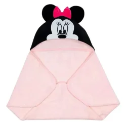 Toalha de banho para bebê com capuz Lambs &amp; Ivy, Minnie Mouse