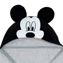 Toalha de banho para bebê com capuz Lambs &amp; Ivy, Mickey Mouse