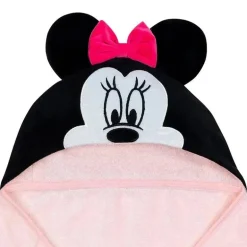 Toalha de banho para bebê com capuz Lambs &amp; Ivy, Minnie Mouse