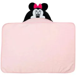 Toalha de banho para bebê com capuz Lambs &amp; Ivy, Minnie Mouse