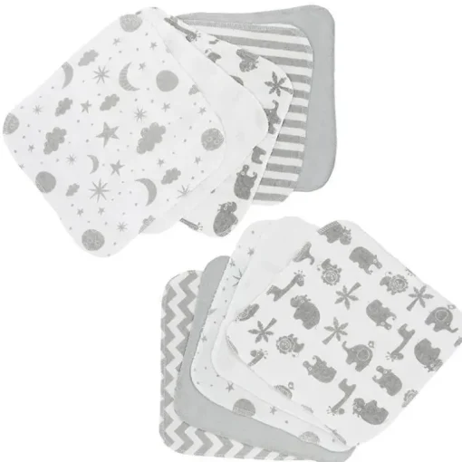 Toalha Spasilk com 10 Pacotes - Cinza Celestial