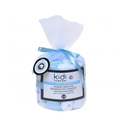 Toalhas de bebê de algodão azul Kidicomfort 12 peças