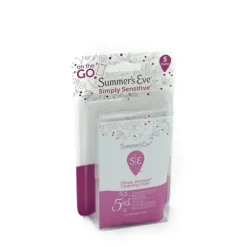 Toalhetes femininos PTL Usa Summers Eve em movimento, 5 panos