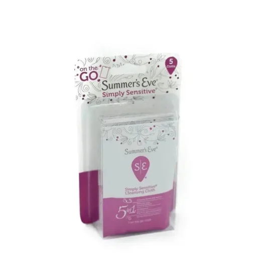 Toalhetes femininos PTL Usa Summers Eve em movimento, 5 panos
