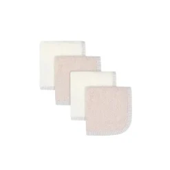Toalhinhas de tecido rosa para meninas Gerber 4 PAck