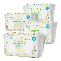 Toalhitas Babyganics para bebés 400 ct