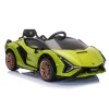 Tobbi - Carro Lamborghini infantil movido a bateria, brinquedo de passeio com controle remoto, verde