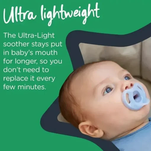 Tommee Tippee - chupeta ultraleve para chupetas Asst, 6-18 meses, pacote com 2