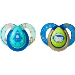 Tommee Tippee - chupetas noturnas - pacote de 2, cores podem variar