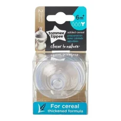 Tommee Tippee - Close To Nature 2 Pk Adicionado Cereal Nipple