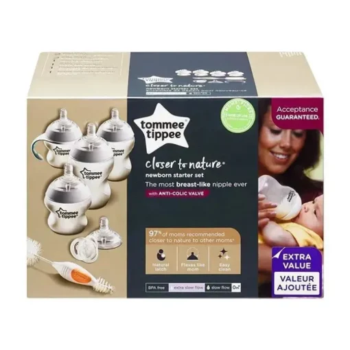 Tommee Tippee - Closer To Nature Kit inicial para alimentação com mamadeira para bebês recém-nascidos - Branco