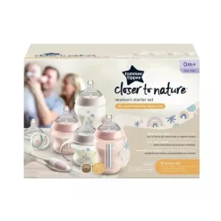 Tommee Tippee - Conjunto essencial para recém-nascidos Closer To Nature, rosa
