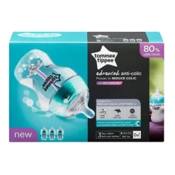Tommee Tippee - mamadeiras anticólicas avançadas de 9 onças e 3 unidades