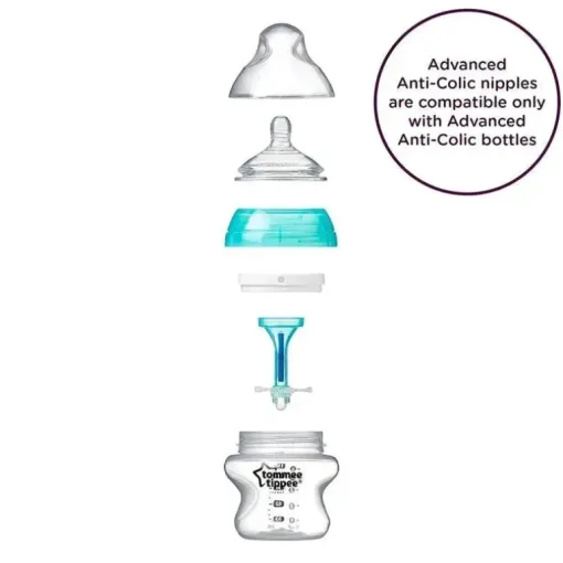 Tommee Tippee - Mamilo Anti-Cólica Avançado 2Pk de Fluxo Lento