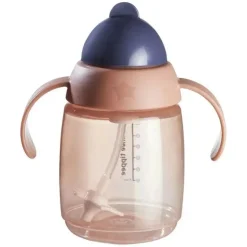 Tommee Tippee - 1X copo de palha com peso de treinamento 10 onças, rosa