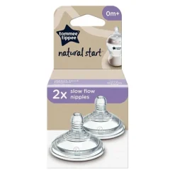 Tommee Tippee Closer to Nature Mamilos - Fluxo Lento, 2 Pacotes