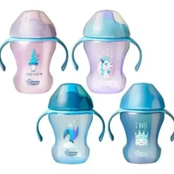 Tommee Tippee 2-Pack Infant Trainer Sippee Cup 7M+ 8Oz - As Cores Podem Variar