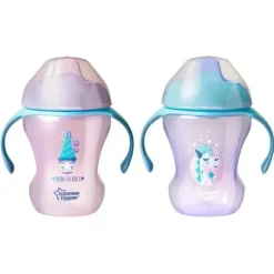 Tommee Tippee 2-Pack Infant Trainer Sippee Cup 7M+ 8Oz - As Cores Podem Variar