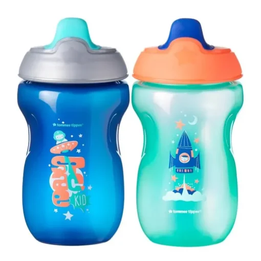 Tommee Tippee Sippee Cup 2-Pack 10 oz, cores/temas podem variar