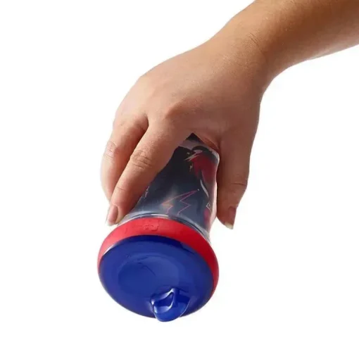 Tomy - 2 copos isolados com canudinho 9 onças, Marvel