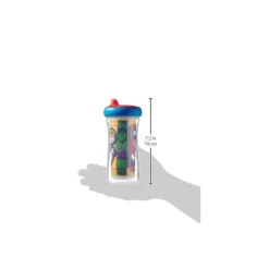 Tomy - 2 copos isolados com canudinho 9 onças, Marvel